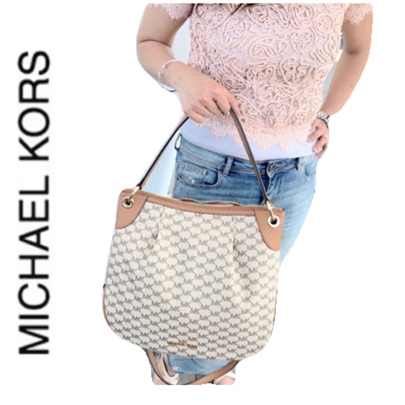 Michael Kors Handbags - NWT authentic MK monogram shoulder bag